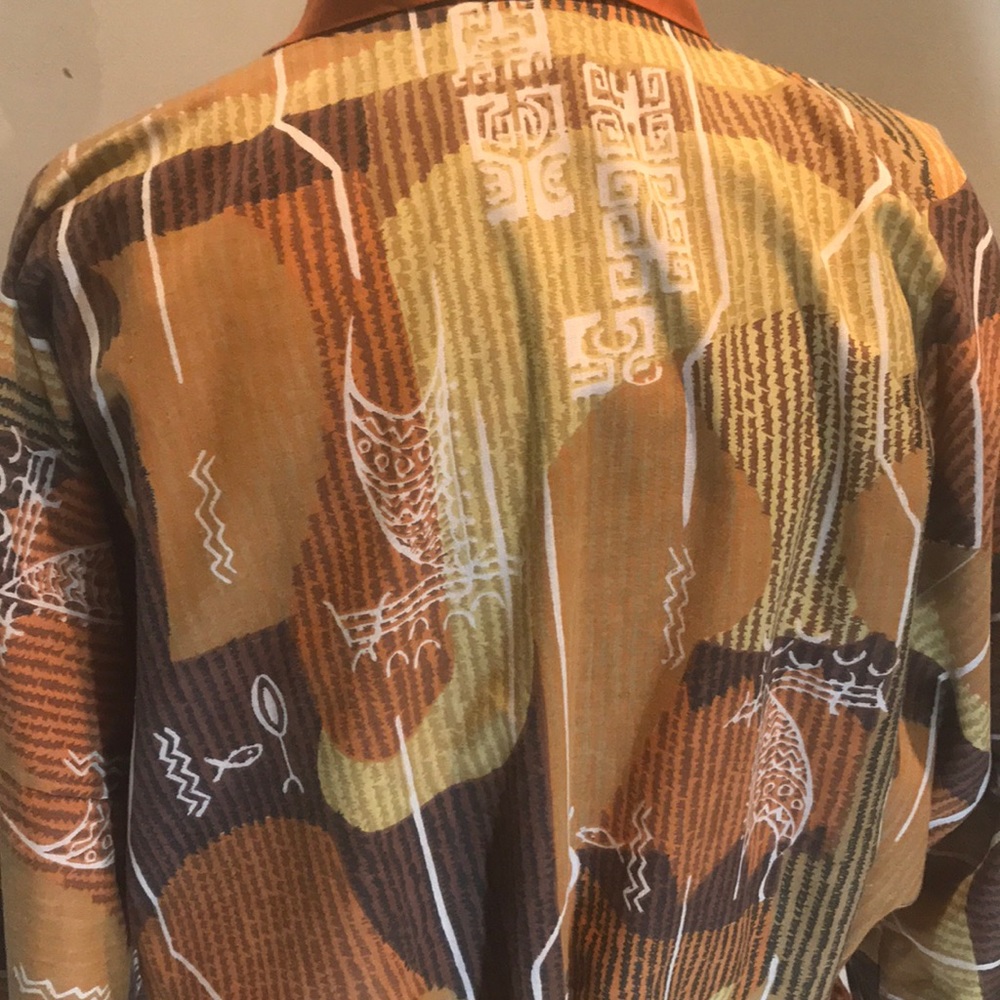 “VINTAGE” MCM Fabric Style Reversable EUC Robe. - Picture 10 of 13